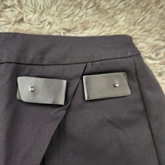 Seek the Label Split Front Layered Mini Skirt Black Women's Size Small - Picture 4 of 10